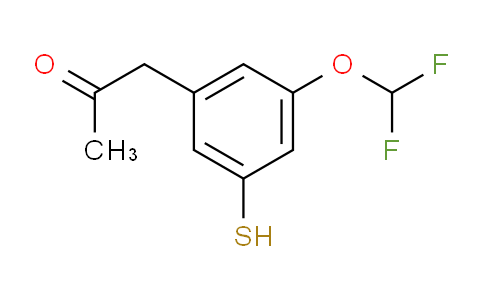 CAS No. 1805887-51-7, 1-(3-(Difluoromethoxy)-5-mercaptophenyl)propan-2-one