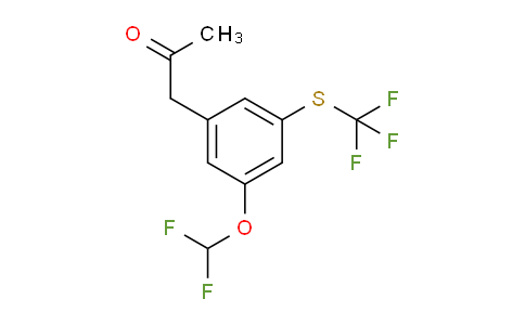 CAS No. 1803722-41-9, 1-(3-(Difluoromethoxy)-5-(trifluoromethylthio)phenyl)propan-2-one