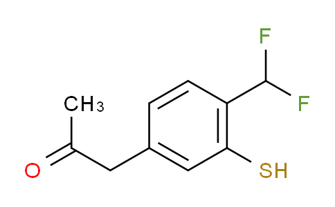 CAS No. 1806597-00-1, 1-(4-(Difluoromethyl)-3-mercaptophenyl)propan-2-one