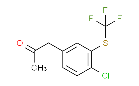 CAS No. 1806638-85-6, 1-(4-Chloro-3-(trifluoromethylthio)phenyl)propan-2-one