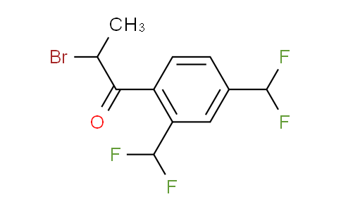 CAS No. 1803742-06-4, 1-(2,4-Bis(difluoromethyl)phenyl)-2-bromopropan-1-one