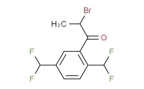 CAS No. 1804212-30-3, 1-(2,5-Bis(difluoromethyl)phenyl)-2-bromopropan-1-one