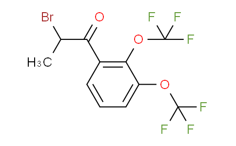 CAS No. 1803745-20-1, 1-(2,3-Bis(trifluoromethoxy)phenyl)-2-bromopropan-1-one