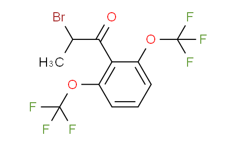 CAS No. 1807080-93-8, 1-(2,6-Bis(trifluoromethoxy)phenyl)-2-bromopropan-1-one