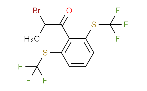 CAS No. 1803861-81-5, 1-(2,6-Bis(trifluoromethylthio)phenyl)-2-bromopropan-1-one