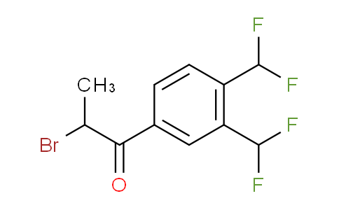 CAS No. 1806573-87-4, 1-(3,4-Bis(difluoromethyl)phenyl)-2-bromopropan-1-one