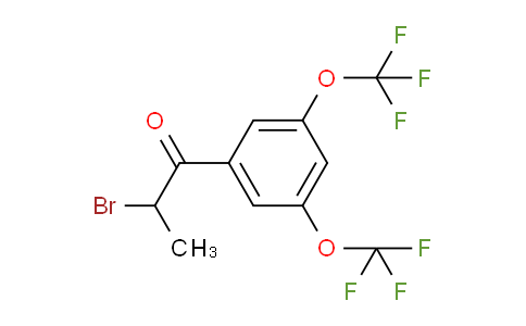 CAS No. 1806358-74-6, 1-(3,5-Bis(trifluoromethoxy)phenyl)-2-bromopropan-1-one