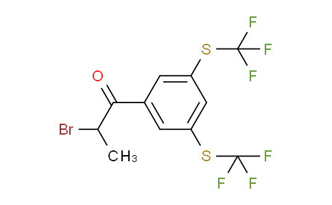 CAS No. 1806566-56-2, 1-(3,5-Bis(trifluoromethylthio)phenyl)-2-bromopropan-1-one
