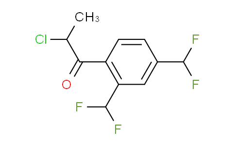 CAS No. 1804502-96-2, 1-(2,4-Bis(difluoromethyl)phenyl)-2-chloropropan-1-one