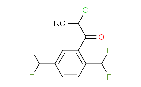 CAS No. 1806521-44-7, 1-(2,5-Bis(difluoromethyl)phenyl)-2-chloropropan-1-one