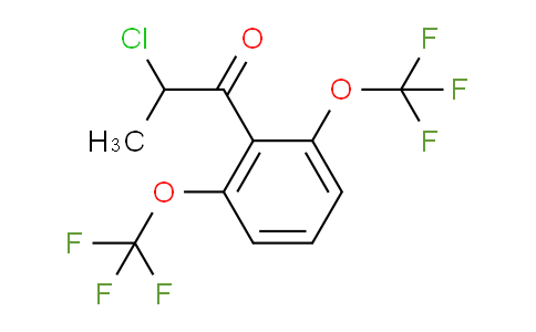 CAS No. 1803861-26-8, 1-(2,6-Bis(trifluoromethoxy)phenyl)-2-chloropropan-1-one