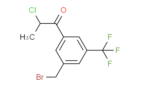 CAS No. 1804264-88-7, 1-(3-(Bromomethyl)-5-(trifluoromethyl)phenyl)-2-chloropropan-1-one