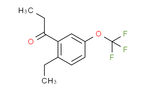 CAS No. 1805702-94-6, 1-(2-Ethyl-5-(trifluoromethoxy)phenyl)propan-1-one