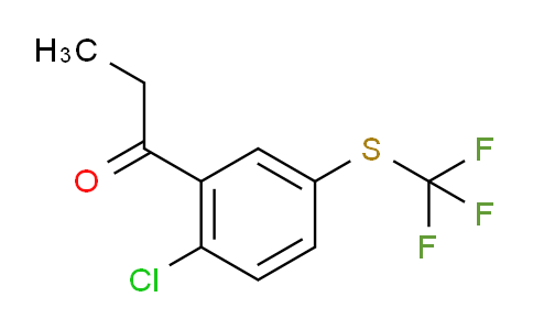 CAS No. 1805732-84-6, 1-(2-Chloro-5-(trifluoromethylthio)phenyl)propan-1-one