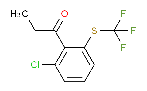 CAS No. 1804260-22-7, 1-(2-Chloro-6-(trifluoromethylthio)phenyl)propan-1-one