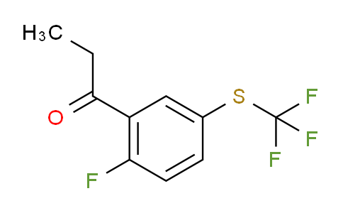 CAS No. 1804052-20-7, 1-(2-Fluoro-5-(trifluoromethylthio)phenyl)propan-1-one