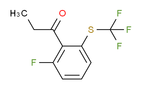 CAS No. 1804254-82-7, 1-(2-Fluoro-6-(trifluoromethylthio)phenyl)propan-1-one