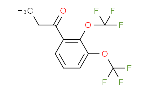 CAS No. 1807080-83-6, 1-(2,3-Bis(trifluoromethoxy)phenyl)propan-1-one