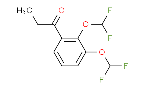 CAS No. 1803856-81-6, 1-(2,3-Bis(difluoromethoxy)phenyl)propan-1-one