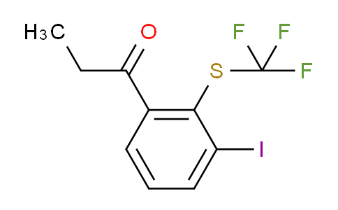CAS No. 1804174-62-6, 1-(3-Iodo-2-(trifluoromethylthio)phenyl)propan-1-one