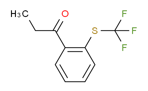 CAS No. 1806287-36-4, 1-(2-(Trifluoromethylthio)phenyl)propan-1-one