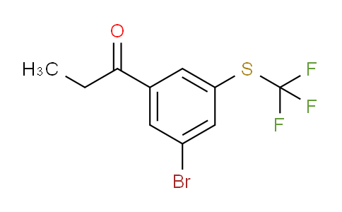 CAS No. 1803745-15-4, 1-(3-Bromo-5-(trifluoromethylthio)phenyl)propan-1-one
