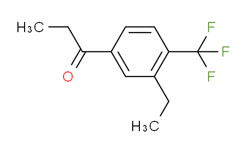 CAS No. 1805723-35-6, 1-(3-Ethyl-4-(trifluoromethyl)phenyl)propan-1-one