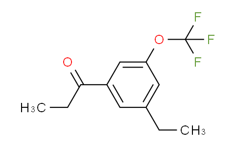 CAS No. 1804184-42-6, 1-(3-Ethyl-5-(trifluoromethoxy)phenyl)propan-1-one