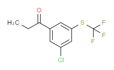 CAS No. 1803763-67-8, 1-(3-Chloro-5-(trifluoromethylthio)phenyl)propan-1-one