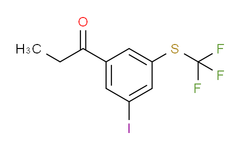 CAS No. 1804041-03-9, 1-(3-Iodo-5-(trifluoromethylthio)phenyl)propan-1-one