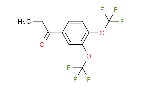 CAS No. 1806540-28-2, 1-(3,4-Bis(trifluoromethoxy)phenyl)propan-1-one