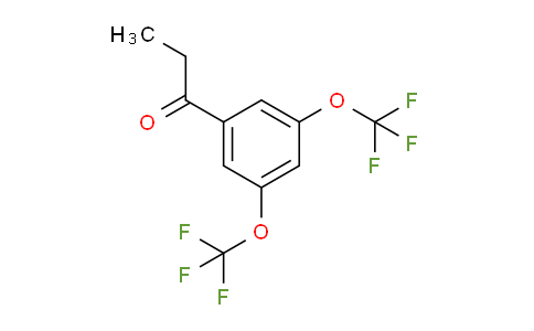 CAS No. 1807080-87-0, 1-(3,5-Bis(trifluoromethoxy)phenyl)propan-1-one