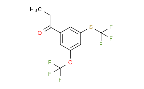 CAS No. 1805761-86-7, 1-(3-(Trifluoromethoxy)-5-(trifluoromethylthio)phenyl)propan-1-one