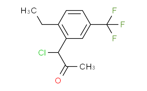 CAS No. 1804153-38-5, 1-Chloro-1-(2-ethyl-5-(trifluoromethyl)phenyl)propan-2-one