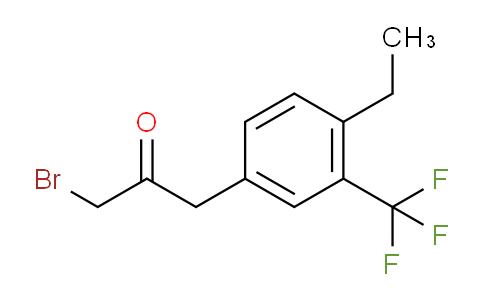 CAS No. 1804185-28-1, 1-Bromo-3-(4-ethyl-3-(trifluoromethyl)phenyl)propan-2-one