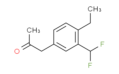 CAS No. 1804168-36-2, 1-(3-(Difluoromethyl)-4-ethylphenyl)propan-2-one