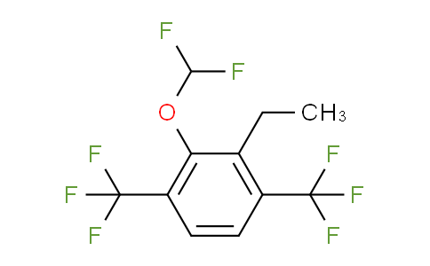 CAS No. 1807121-60-3, 1,4-Bis(trifluoromethyl)-2-(difluoromethoxy)-3-ethylbenzene