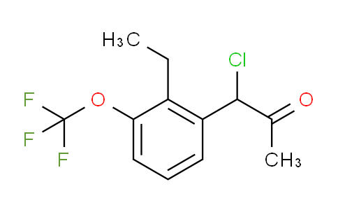 CAS No. 1804246-16-9, 1-Chloro-1-(2-ethyl-3-(trifluoromethoxy)phenyl)propan-2-one