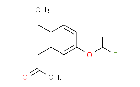 CAS No. 1804142-69-5, 1-(5-(Difluoromethoxy)-2-ethylphenyl)propan-2-one