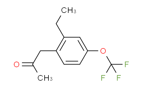 CAS No. 1804184-58-4, 1-(2-Ethyl-4-(trifluoromethoxy)phenyl)propan-2-one