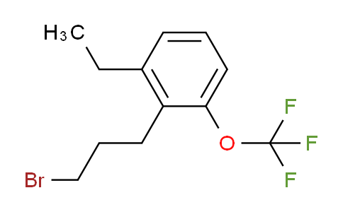 CAS No. 1804286-37-0, 1-(3-Bromopropyl)-2-ethyl-6-(trifluoromethoxy)benzene