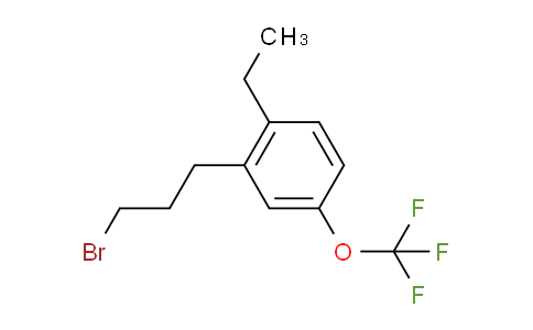 CAS No. 1806477-92-8, 1-(3-Bromopropyl)-2-ethyl-5-(trifluoromethoxy)benzene
