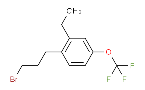 CAS No. 1806599-65-4, 1-(3-Bromopropyl)-2-ethyl-4-(trifluoromethoxy)benzene