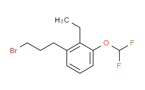 CAS No. 1806650-33-8, 1-(3-Bromopropyl)-3-(difluoromethoxy)-2-ethylbenzene