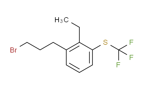 CAS No. 1806626-66-3, 1-(3-Bromopropyl)-2-ethyl-3-(trifluoromethylthio)benzene