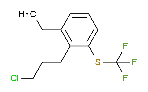 CAS No. 1806626-69-6, 1-(3-Chloropropyl)-2-ethyl-6-(trifluoromethylthio)benzene