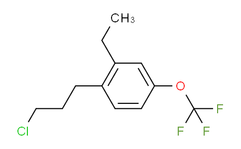 CAS No. 1805756-03-9, 1-(3-Chloropropyl)-2-ethyl-4-(trifluoromethoxy)benzene