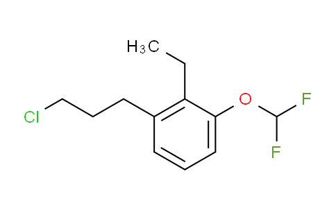 CAS No. 1804134-85-7, 1-(3-Chloropropyl)-3-(difluoromethoxy)-2-ethylbenzene