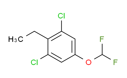CAS No. 1804516-59-3, 1,3-Dichloro-5-difluoromethoxy-2-ethylbenzene