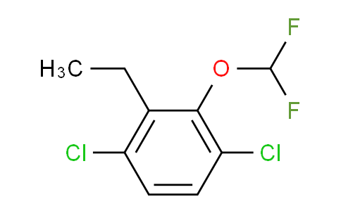 CAS No. 1803818-27-0, 1,4-Dichloro-2-difluoromethoxy-3-ethylbenzene